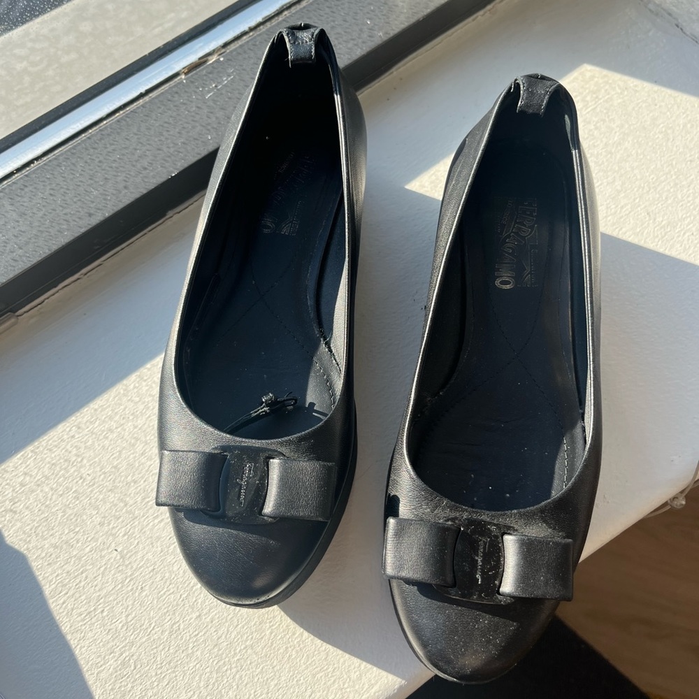 Ferragamo platform ballet shoe
